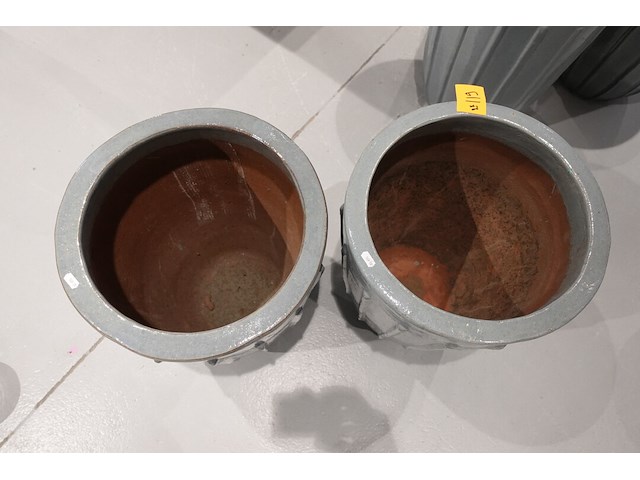 2x terracotta vaas - afbeelding 3 van  4