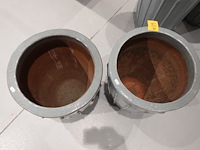 2x terracotta vaas - afbeelding 3 van  4