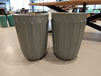 2x terracotta vaas - afbeelding 1 van  4