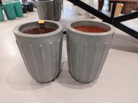 2x terracotta vaas - afbeelding 2 van  4