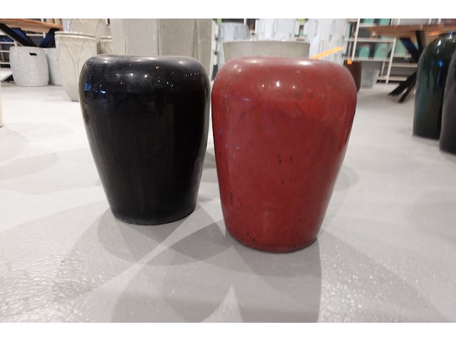 2x terracotta vaas - afbeelding 1 van  5