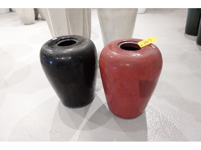 2x terracotta vaas - afbeelding 2 van  5