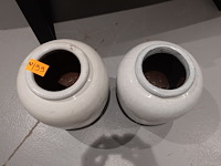 2x terracotta vaas - afbeelding 3 van  4