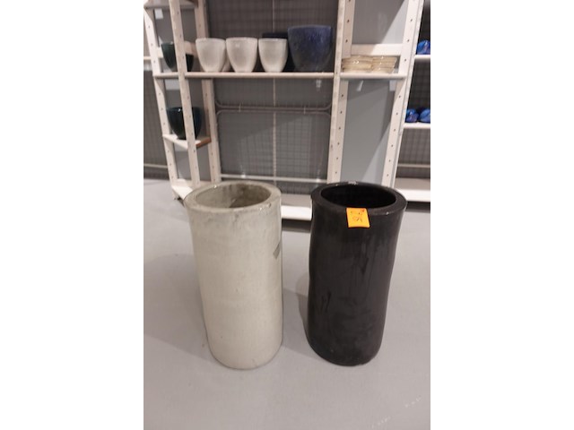 2x terracotta vaas - afbeelding 2 van  5