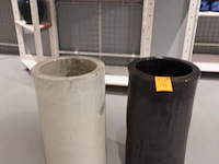 2x terracotta vaas - afbeelding 2 van  5