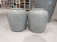 2x terracotta vaas - afbeelding 1 van  4