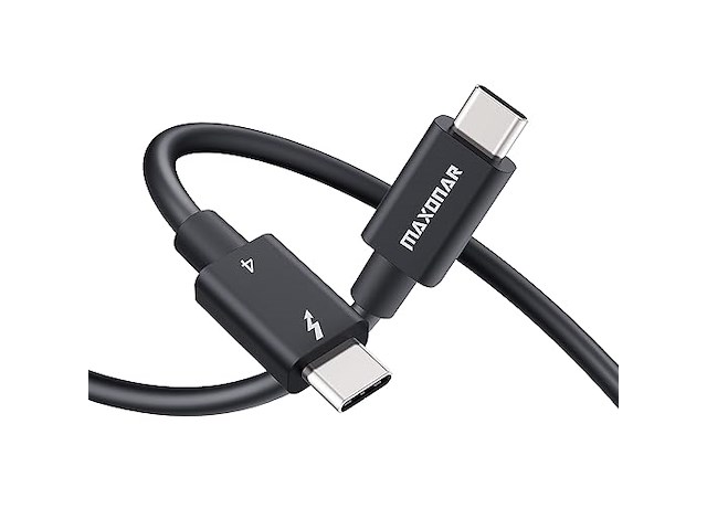 2x thunderbolt 4-kabel (usb-c) 0,8m - afbeelding 1 van  3