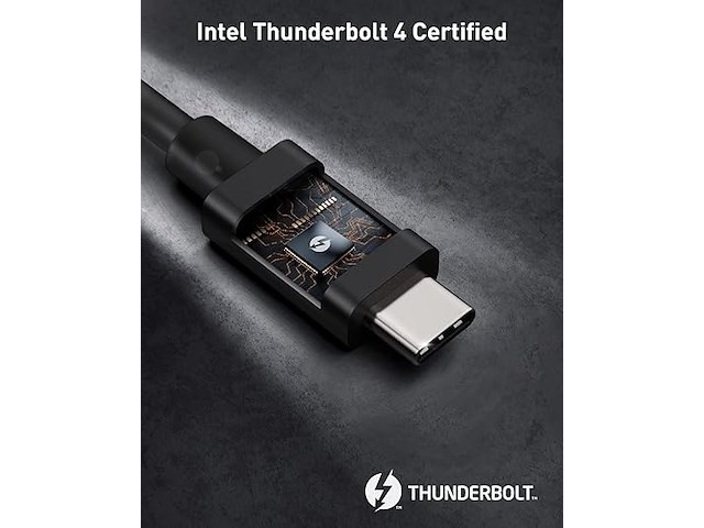 2x thunderbolt 4-kabel (usb-c) 0,8m - afbeelding 2 van  3