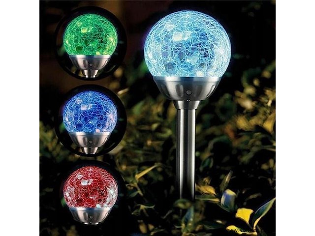 2x tuinlampen op zon energie - afbeelding 1 van  4