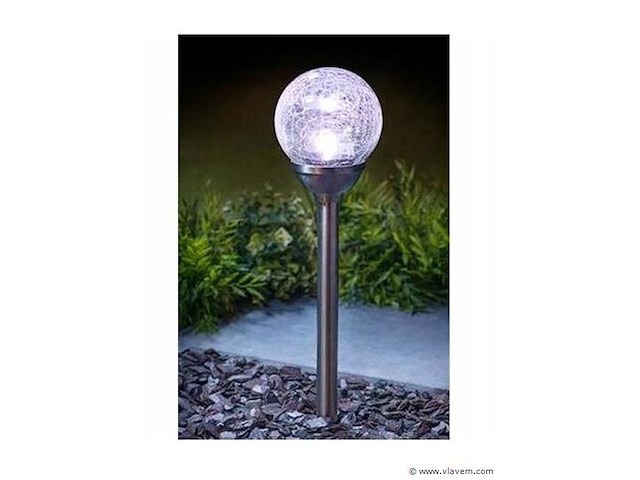 2x tuinlampen op zon energie - afbeelding 2 van  4