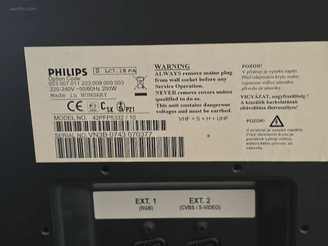 (2x) tv toestel philips 42pfp5332/10 - afbeelding 4 van  4