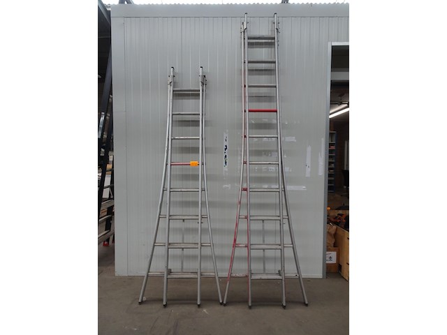2x tweedelige alu ladder altrex - afbeelding 1 van  3