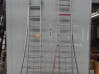 2x tweedelige alu ladder altrex - afbeelding 1 van  3