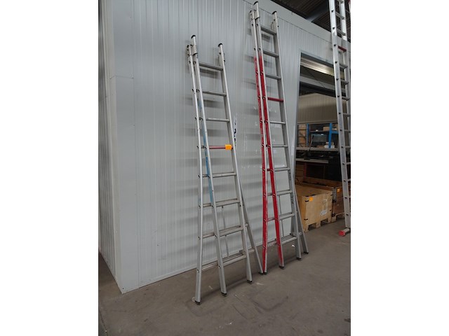 2x tweedelige alu ladder altrex - afbeelding 2 van  3