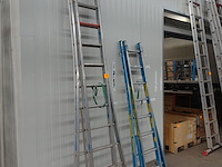 2x tweedelige alu ladder petry - afbeelding 2 van  2