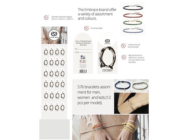 2x verkoopset embrace armbandjes ( 1056 armbandjes) + verkoopdisplay - afbeelding 11 van  19