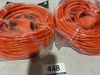 2x verlengkabel 30 m 1mm² - afbeelding 2 van  3