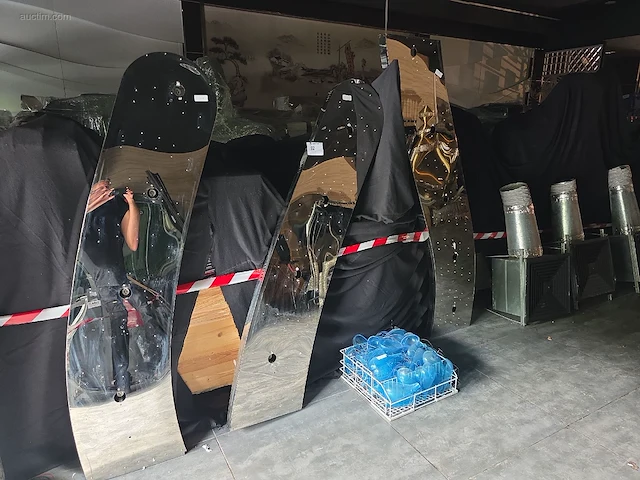 (2x) verlichting met glazen hangers - afbeelding 1 van  5
