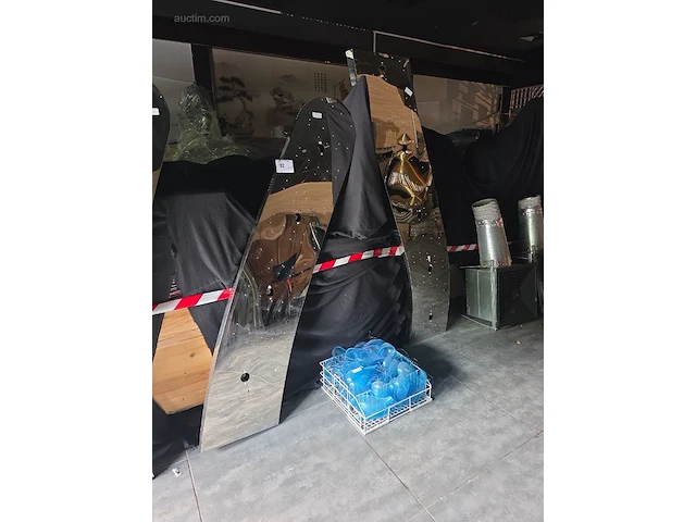 (2x) verlichting met glazen hangers - afbeelding 2 van  5