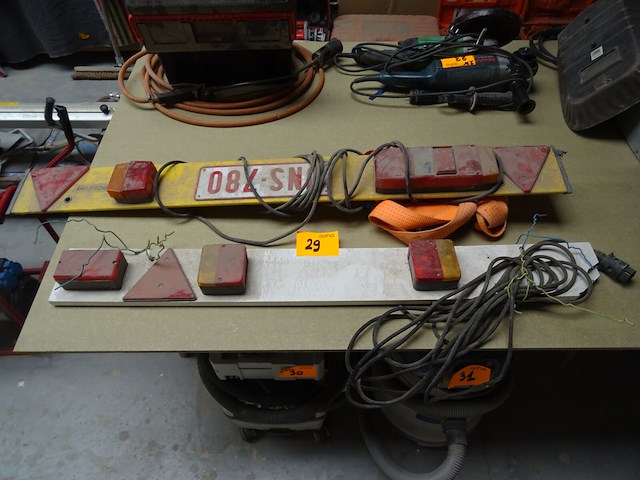 2x verlichtingsbalk aanhangwagen - afbeelding 1 van  2