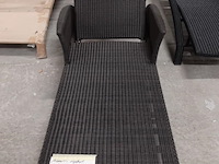 2x verrijdbaar wicker ligbed manutti - afbeelding 1 van  4