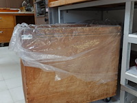 2x verrijdbare houten bakken - afbeelding 1 van  4