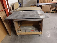 2x verrijdbare houten koffer - afbeelding 2 van  3