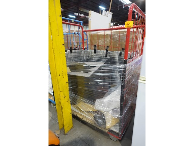 2x verrijdbare metalen transportkar - afbeelding 1 van  2