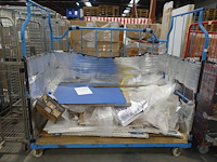 2x verrijdbare metalen transportkar - afbeelding 2 van  2