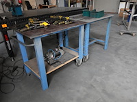 2x verrijdbare metalen werktafel - afbeelding 2 van  3