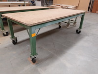 2x verrijdbare metalen werktafel - afbeelding 2 van  5
