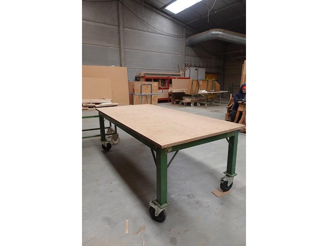 2x verrijdbare metalen werktafel - afbeelding 5 van  5