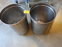 2x verrijdbare rvs emmer - afbeelding 2 van  3