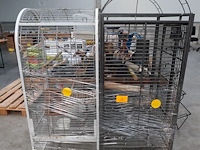 2x verrijdbare vogelkooi - afbeelding 1 van  3