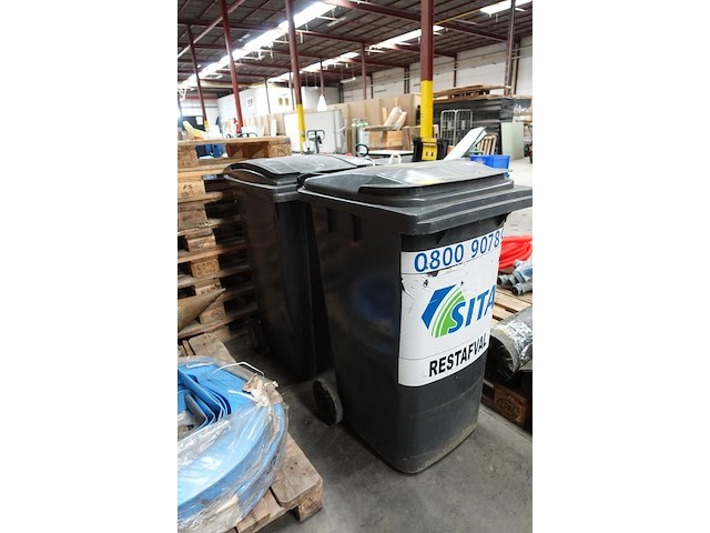 2x verrolbare afvalcontainer - afbeelding 1 van  6