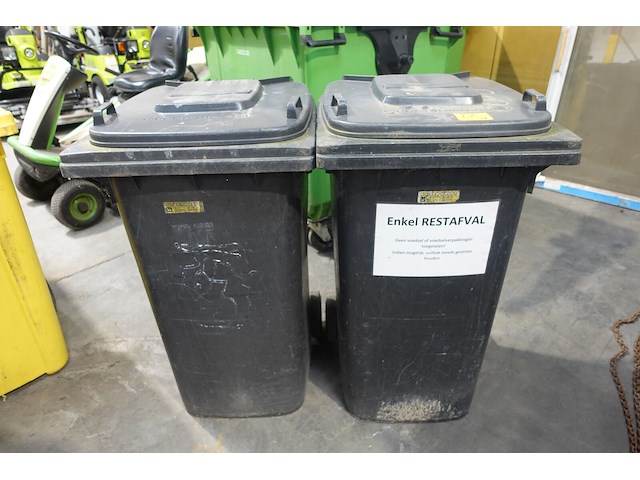 2x verrolbare afvalcontainer - afbeelding 1 van  7