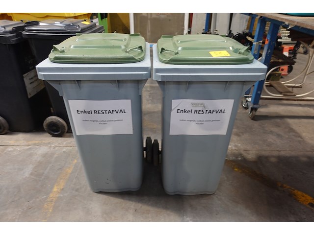 2x verrolbare afvalcontainer - afbeelding 1 van  6