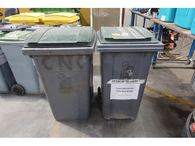 2x verrolbare afvalcontainer - afbeelding 1 van  6