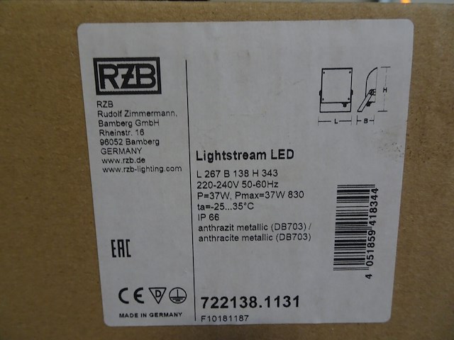 2x verstraler led rzb - afbeelding 3 van  3