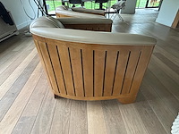 2x vintage lederen club fauteuils - afbeelding 3 van  5