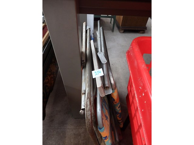 2x vintage strandstoeltjes - afbeelding 1 van  1