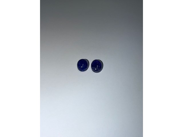 2x violetachtige blauwe tanzaniet - afbeelding 2 van  7