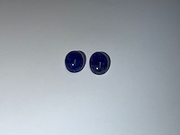 2x violetachtige blauwe tanzaniet - afbeelding 2 van  7