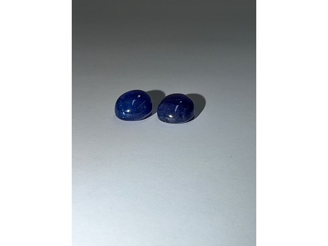 2x violetachtige blauwe tanzaniet - afbeelding 3 van  7