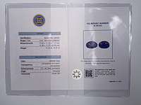 2x violetachtige blauwe tanzaniet - afbeelding 4 van  7