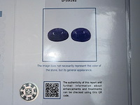 2x violetachtige blauwe tanzaniet - afbeelding 5 van  7