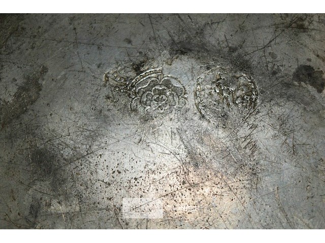 2x vitage tinnen borden - afbeelding 3 van  3