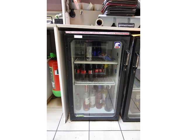 2x vitrine koelkast norcool met inhoud - afbeelding 3 van  7