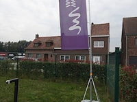 2x vlaggenmast