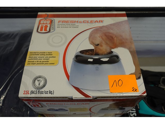 2x voederbak dog it design - afbeelding 1 van  2